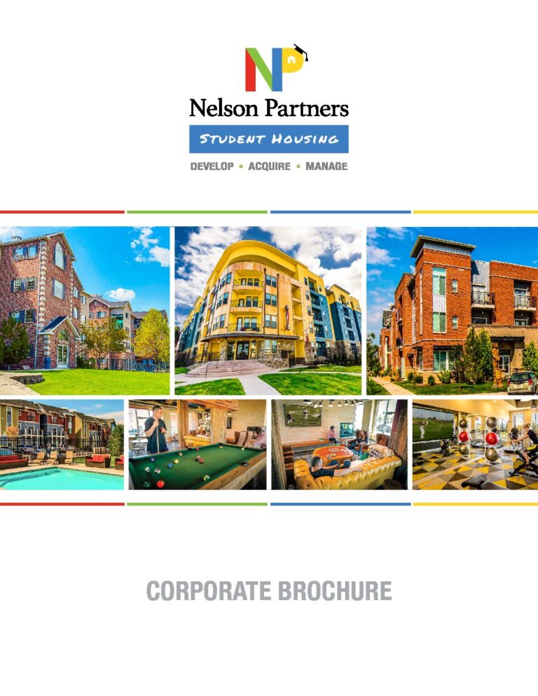 Nelson Partners Student Housing Brochure